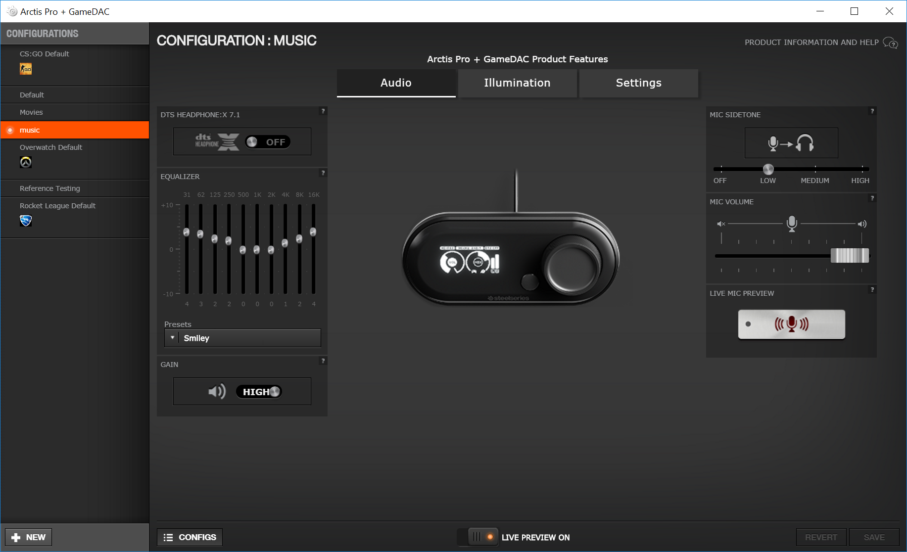 Steelseries arctis online custom