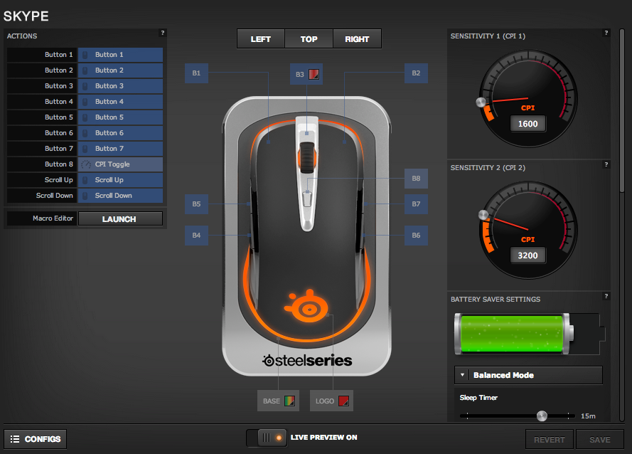 Steelseries sensei online wireless